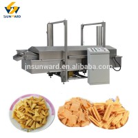 High Quality Stainless Steel Automatic Frying Machine/ Continuous Fryer