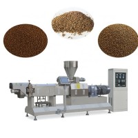 Twin- screw Extruder Float Fish Feed Machine Pet Food Machine For Sales